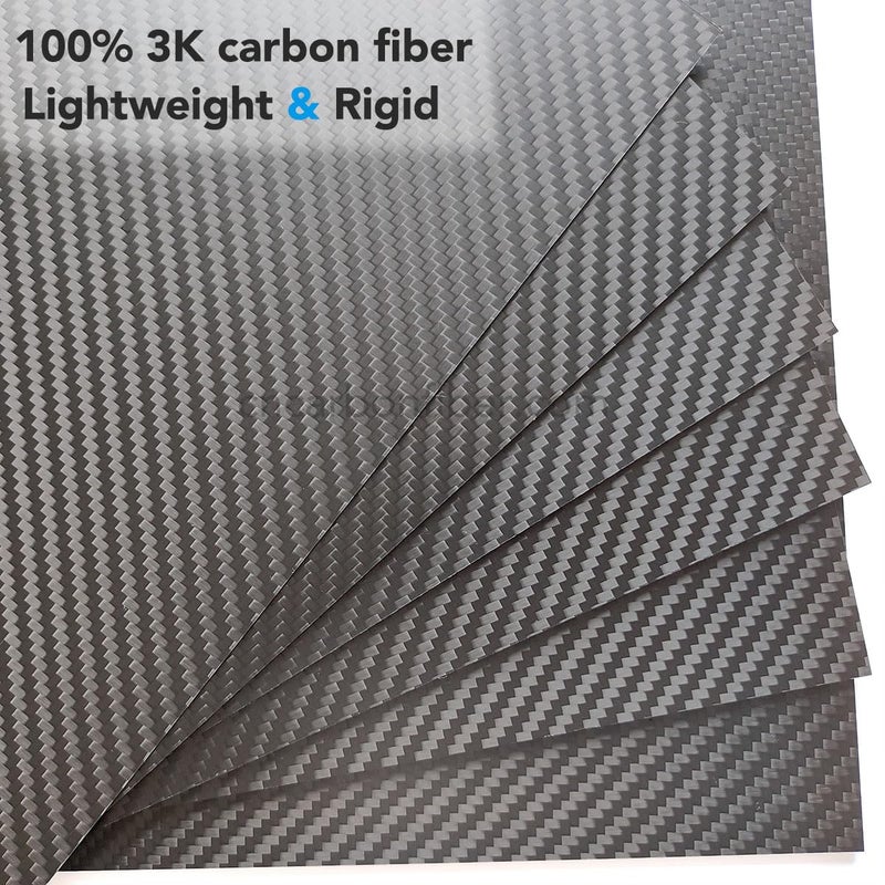 cncarbonfiber 1.5mm 200x300mm 100% Carbon Fiber Sheet Laminate Board Plate Panel 3K Twill Matte Finish - Image 4